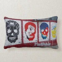 Almohada de los cráneos de Streetart