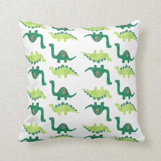 Almohada de los dinosaurios verdes