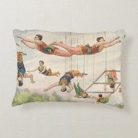 Almohada de los ejecutantes de circo del trapecio