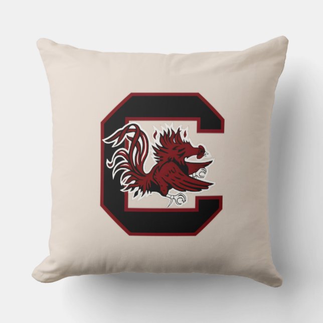 Almohada de los Gamecocks de la Universidad de Car (Anverso)