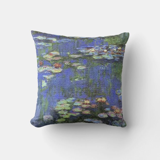 Almohada de los lirios de agua de Monet (Anverso)