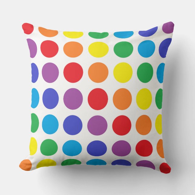 Almohada de los lunares del arco iris (Anverso)