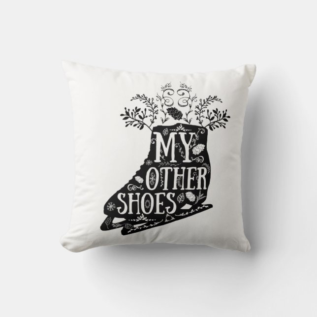 Almohada de los patines de hielo del vintage (Anverso)