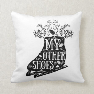 Almohada de los patines de hielo del vintage