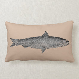 Almohada de los pescados del arte del vintage