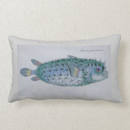 almohada de los pescados del fumador del vintage