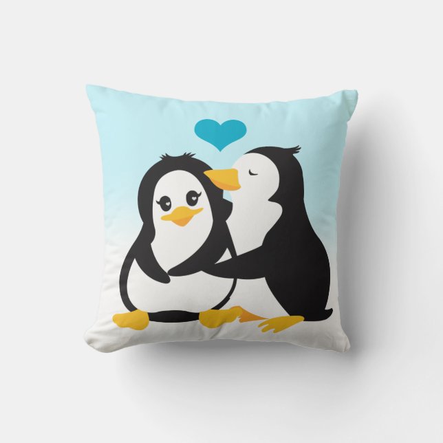 Almohada de los pingüinos del amor (Anverso)