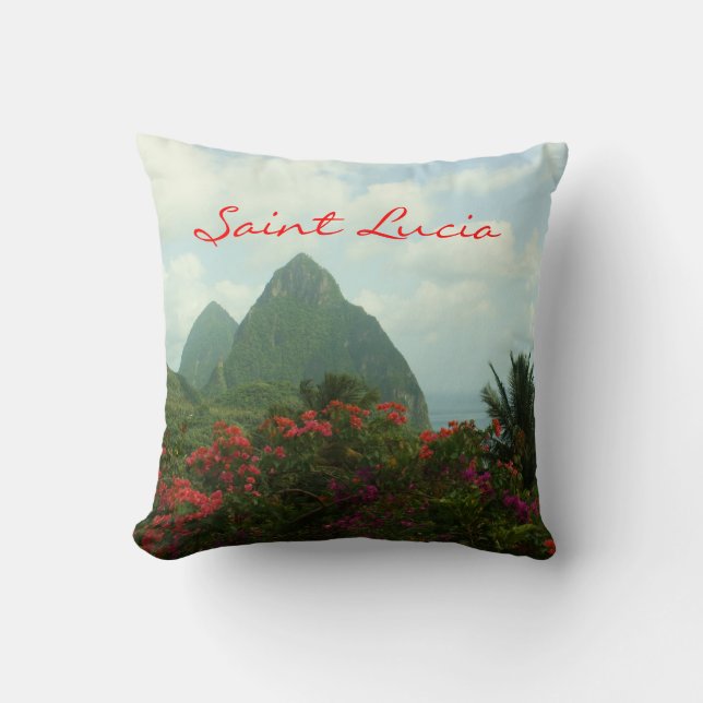 Almohada de los Pitons de la Santa Lucía (Anverso)