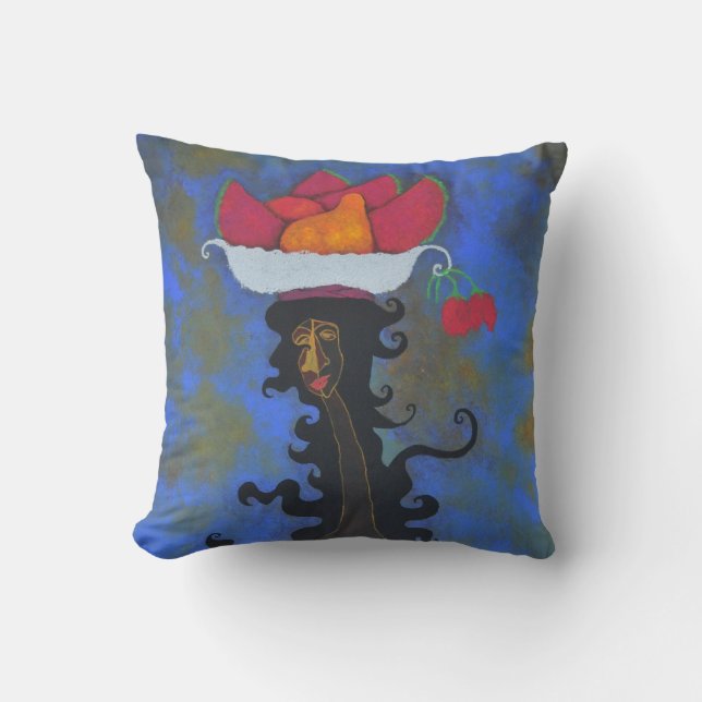 Almohada de los rosas de Palenquera y (Anverso)