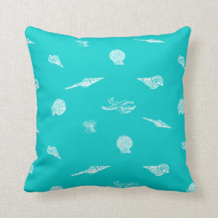 Almohada de los Seashells y de las estrellas de