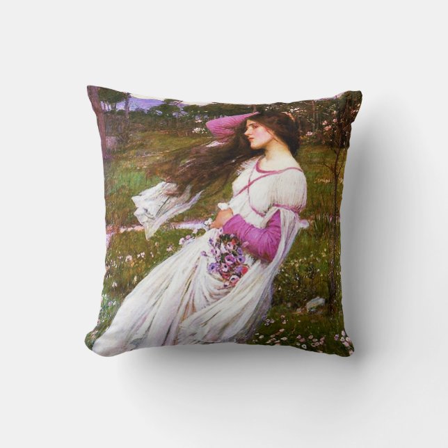 Almohada de los Windflowers del Waterhouse (Anverso)