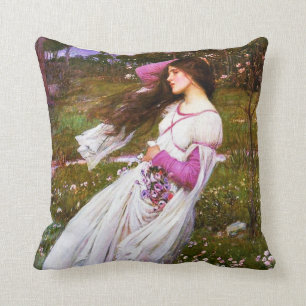 Almohada de los Windflowers del Waterhouse