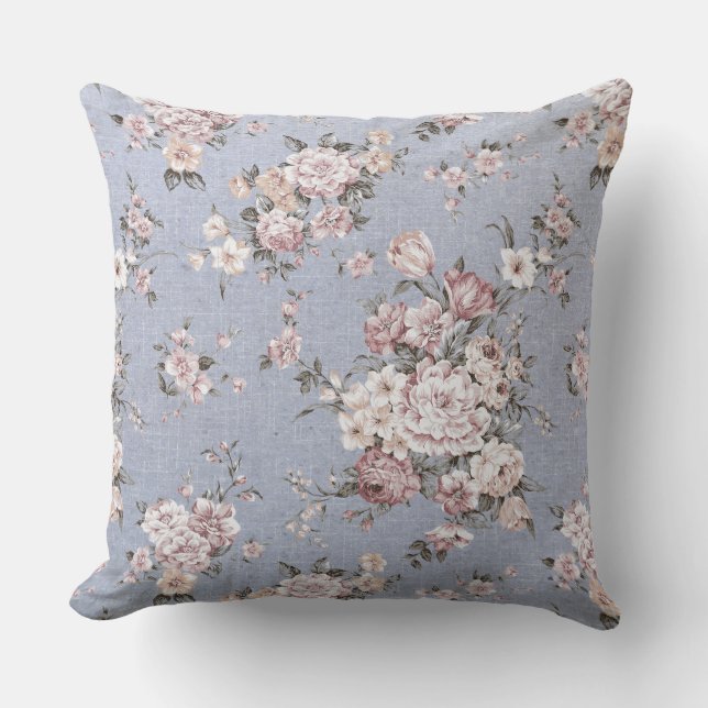 Almohada de lujo con flores de lila (Anverso)