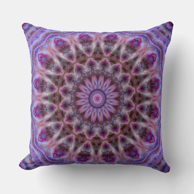 Almohada de lujo de la mandala de la margarita de (Anverso)