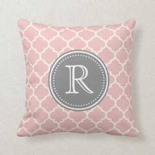 Almohada de lujo rosada del personalizado del