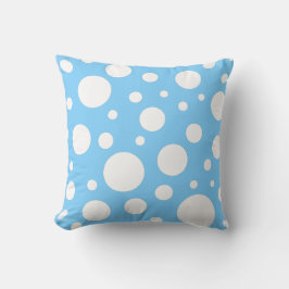 Almohada de lunares azules