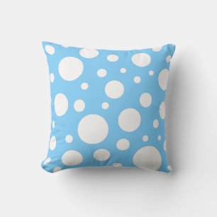 Almohada de lunares azules