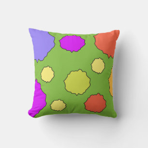 Almohada de lunares geométricos Colorida y Diverti