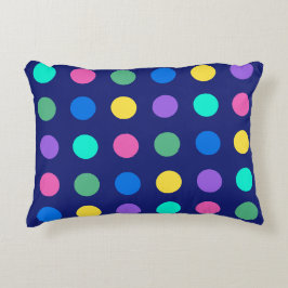 Almohada de lunares geométricos coloridos