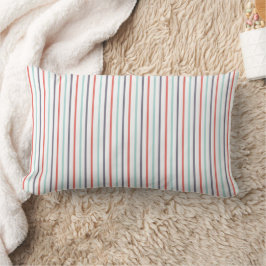 Almohada de madera blanca con patrón de línea vert