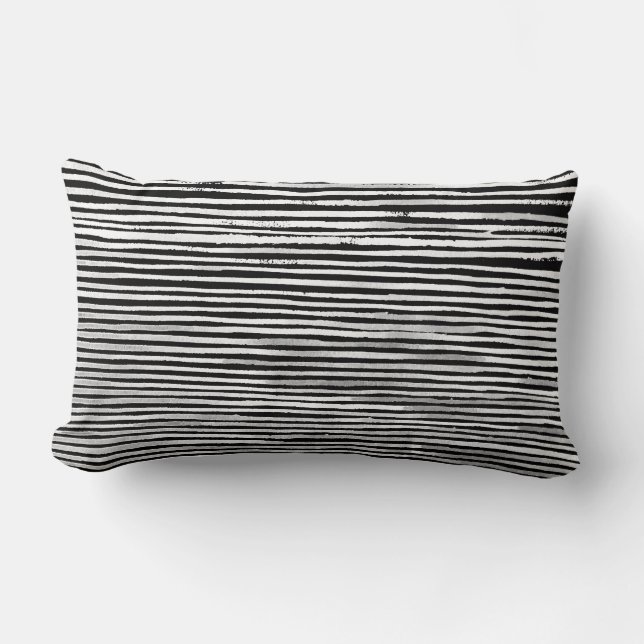 Almohada de madera blanco y negro del modelo de la (Anverso)