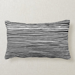 Almohada de madera blanco y negro del modelo de la