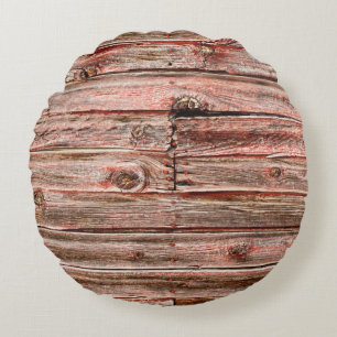 almohada de madera de granero rojo