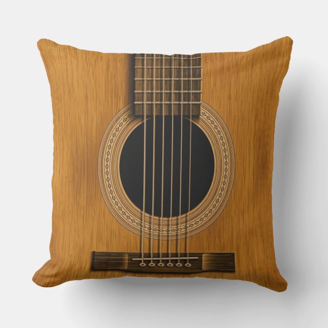 Almohada de madera natural de la música de la (Anverso)