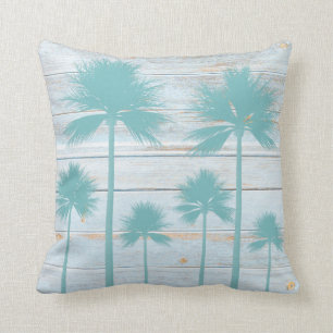 Almohada de madera rústica de la palmera de la