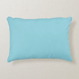 almohada de madera turquesa