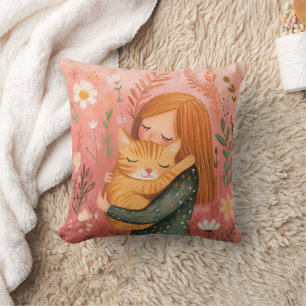 Almohada de mamá gata adorable – Regalo acogedor p