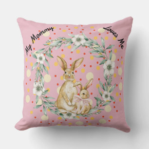 Almohada de Mama y Bebés Adorables Conejos
