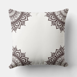 Almohada de mandala bohemio