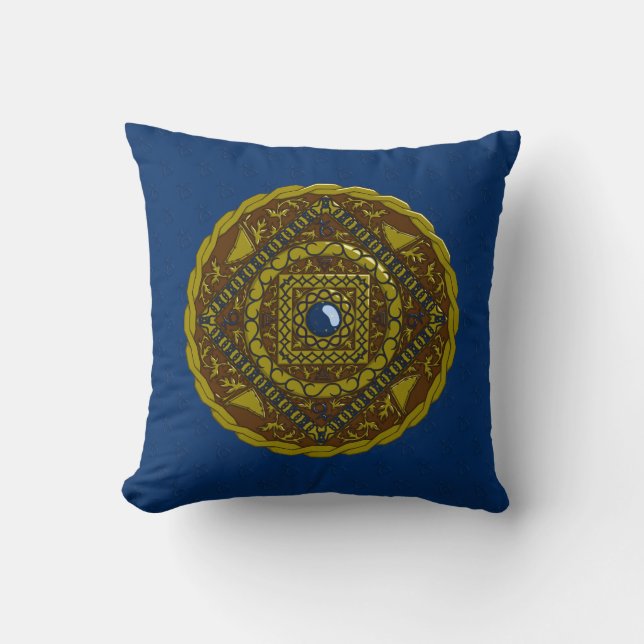Almohada de Mandala de Capricornio (Anverso)