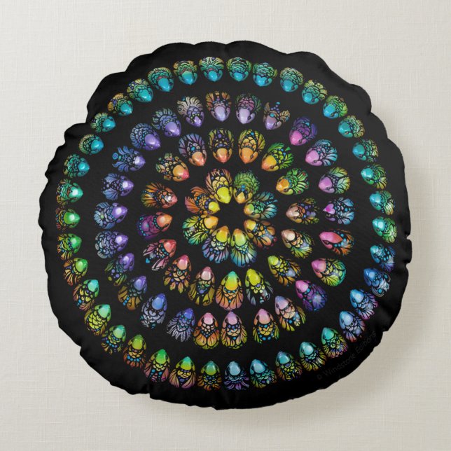 almohada de mandala Mini Poad™ (Anverso)