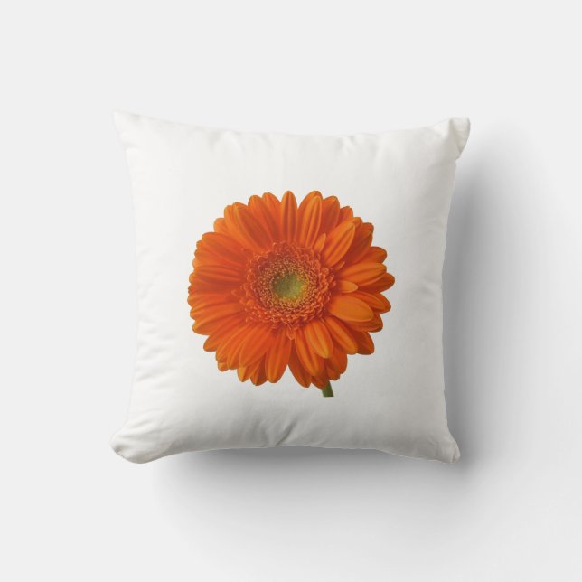 Almohada de margarita naranja (Anverso)