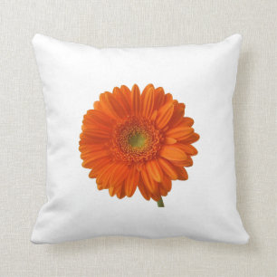 Almohada de margarita naranja