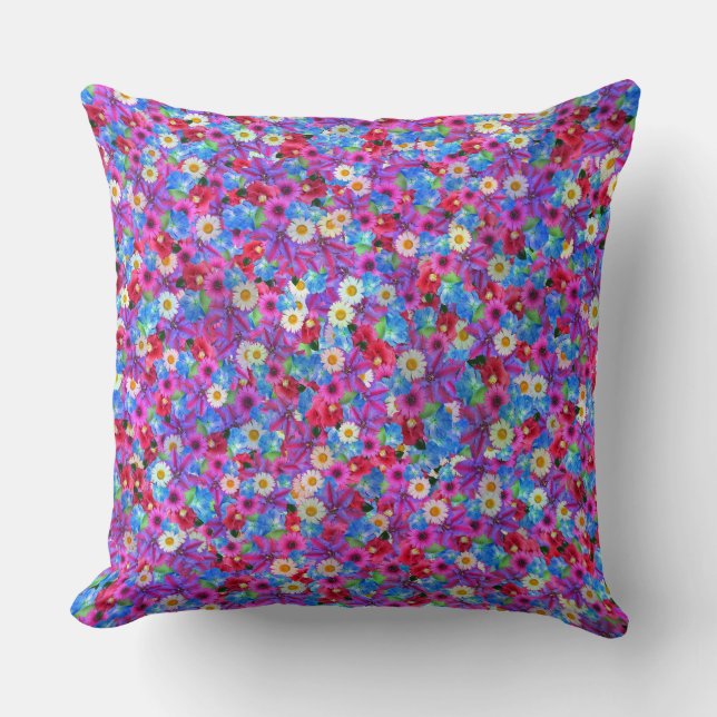 almohada de margaritas de primavera (Anverso)
