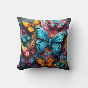 Almohada de Mariposa Colorida