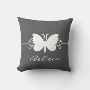 Almohada de mariposa de carbón vegetal