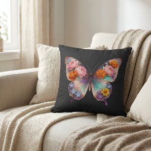 Almohada de mariposa Floral Boho Decoración del ho