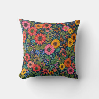 Almohada de mariposa girasol