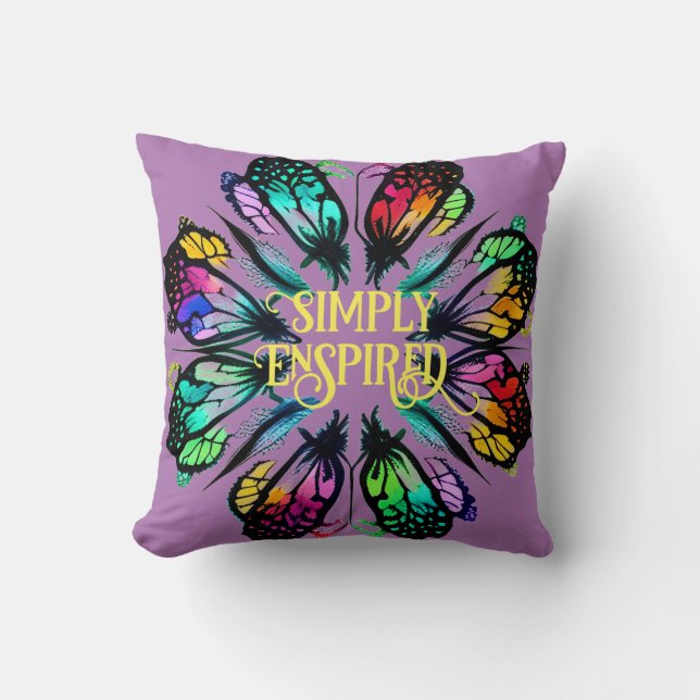almohada de mariposa simplemente espiada (Anverso)