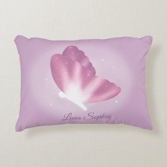 Almohada de Mariposas Caprichosas (Anverso)