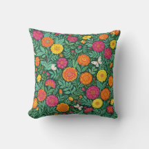 Almohada de Mariposas de Marigold Abstracta