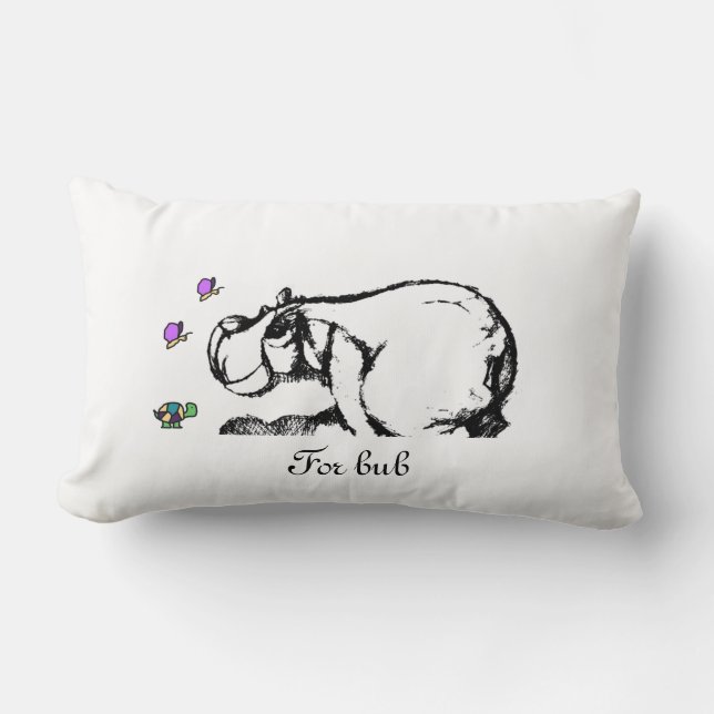 almohada de maternidad de Hippo (Anverso)