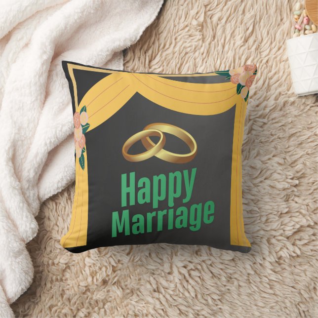 Almohada de matrimonio feliz, Almohada temática de (Manta)