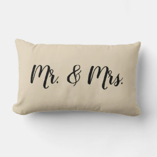 Almohada de matrimonio para dormitorio con letrero
