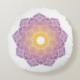 almohada de meditación con mandala