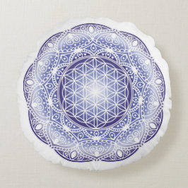 almohada de meditación Mandala Luminoso púrpura